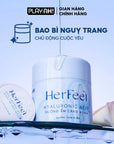 Bao cao su dưỡng ẩm Her Feel HA gấp đôi gel cao cấp