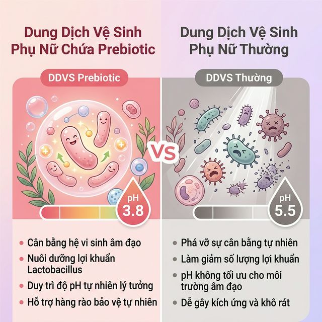 Prebiotic trong DDVS khác gì DDVS thường — Her Feel PlayAh