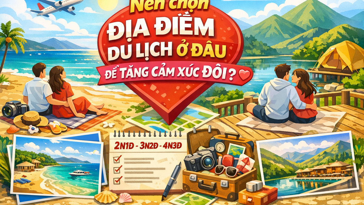 Nên chọn địa điểm du lịch ở đâu để tăng cảm xúc đôi