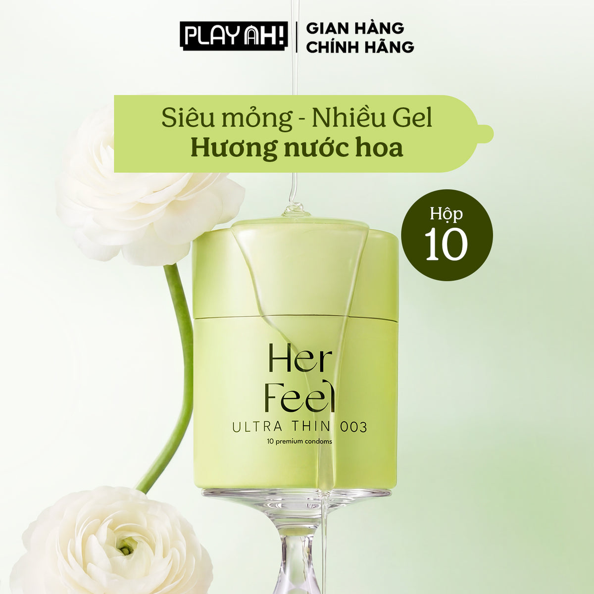 Áo Mưa PlayAh Her Feel Ultra Thin 0.03 (52mm)