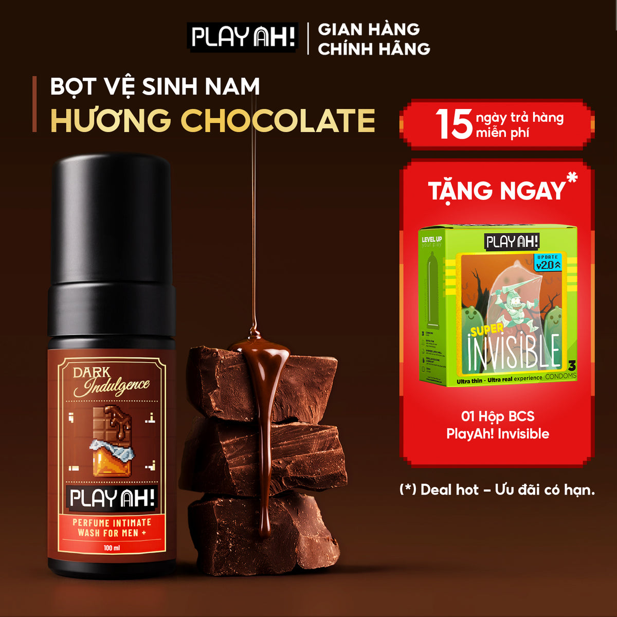 Dung Dịch Vệ Sinh Nam PlayAh 100ml