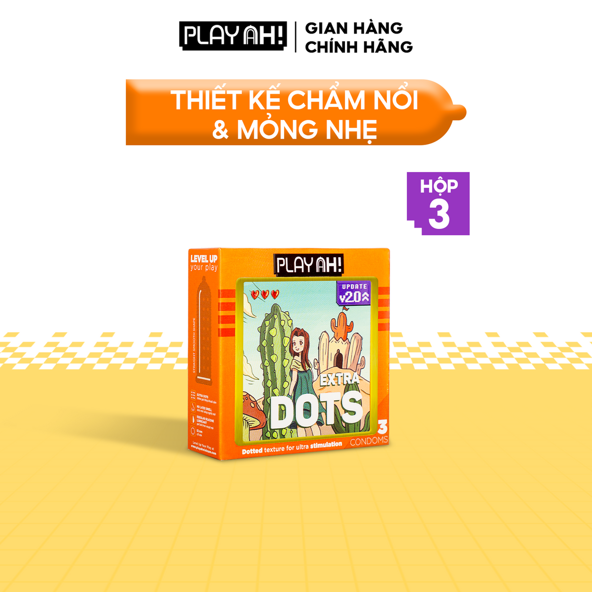 Áo Mưa PlayAh Extra Dots thêm Guy