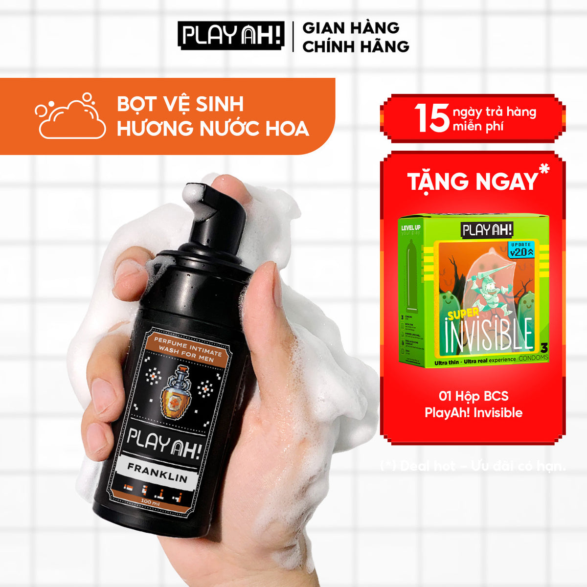 Dung Dịch Vệ Sinh Nam PlayAh 100ml