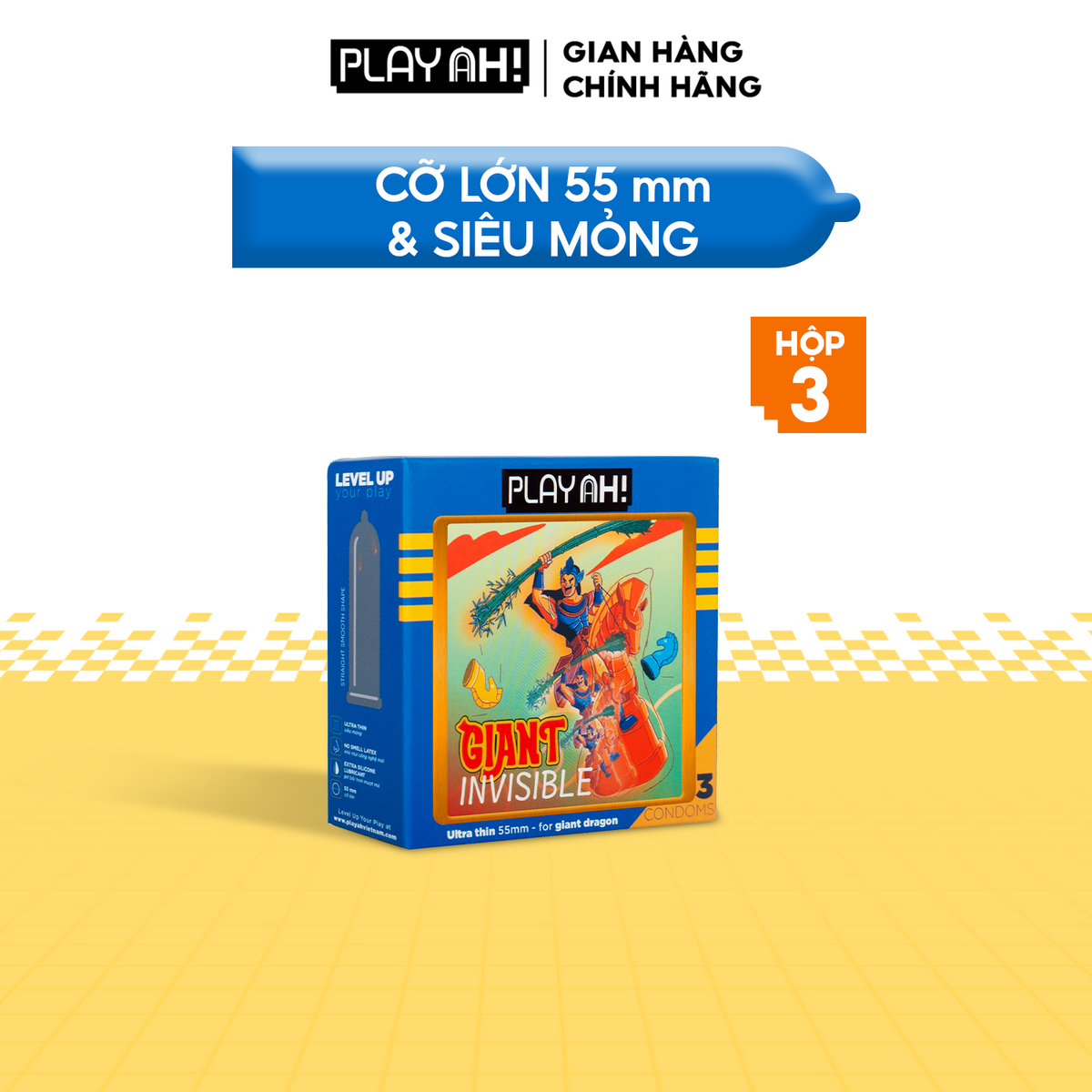 Áo Mưa Playah siêu mỏng Giant Invisible