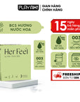 Bao cao su PlayAh Her Feel Ultra Thin 0.03 siêu mỏng nhiều gel cao cấp