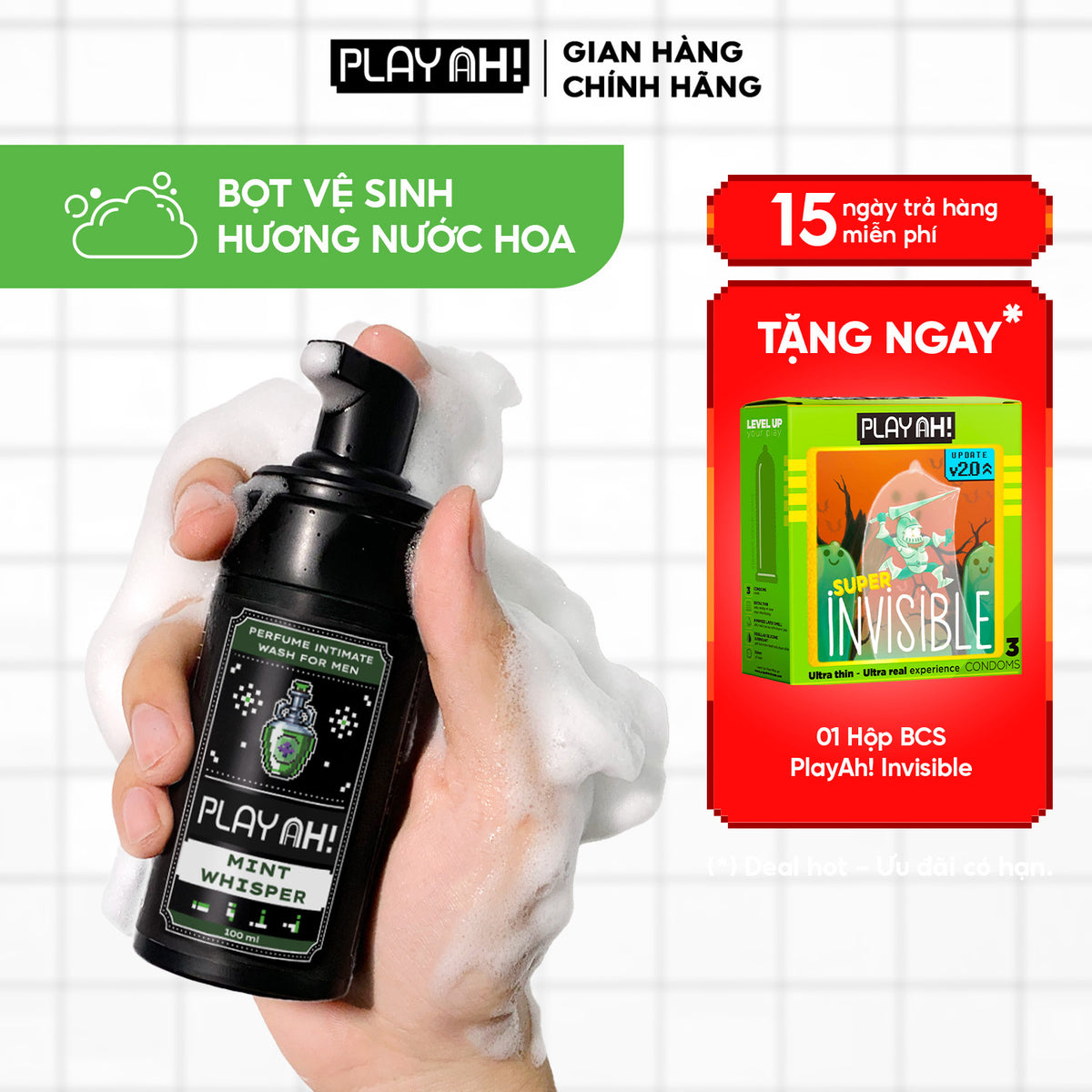 Dung Dịch Vệ Sinh Nam PlayAh 100ml