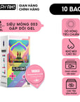 Bao Cao Su PlayAh Rainbow Gel 003 siêu mỏng, nhiều gel