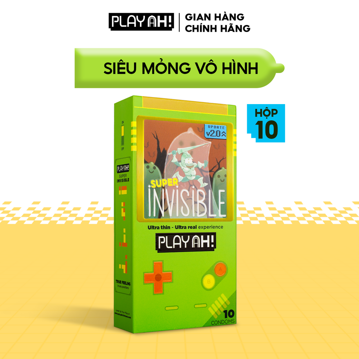 Áo Mưa PlayAh Siêu Mỏng Super Invisible