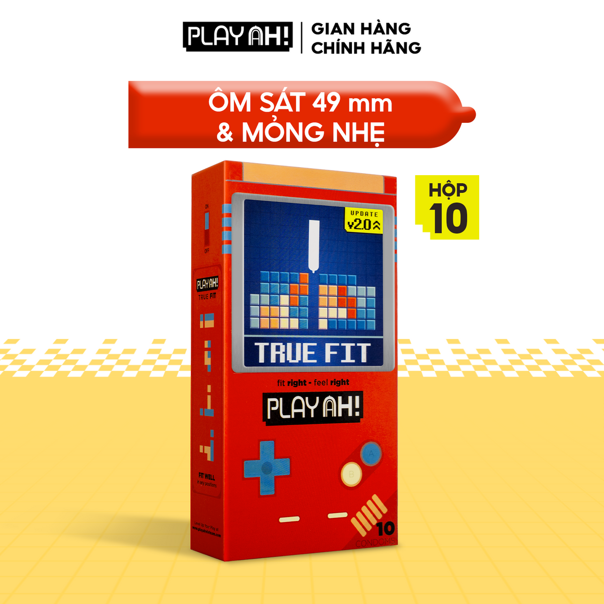 Áo Mưa PlayAh True Fit Ôm Sát size nhỏ vừa vặn