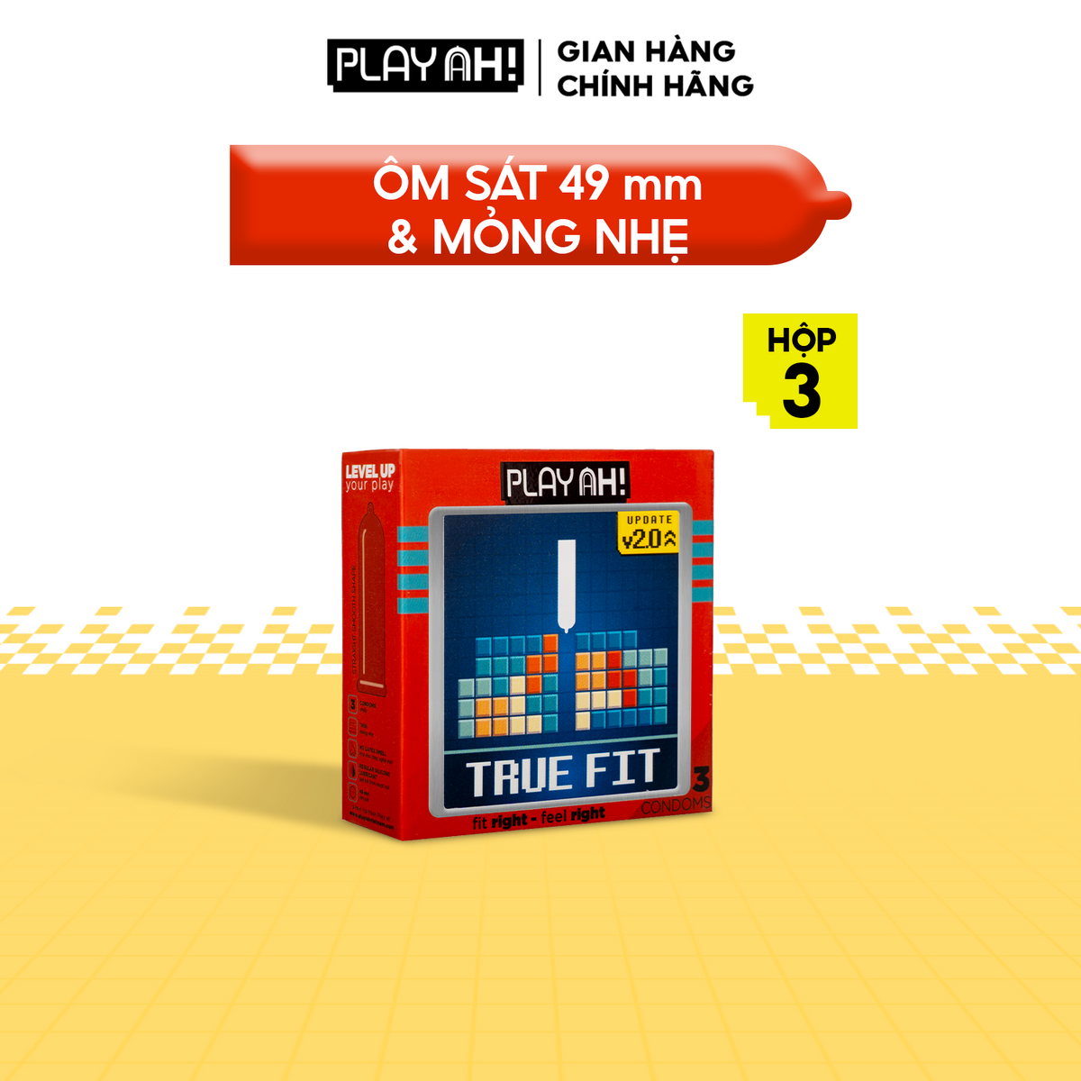 Áo Mưa PlayAh True Fit Ôm Sát size nhỏ vừa vặn