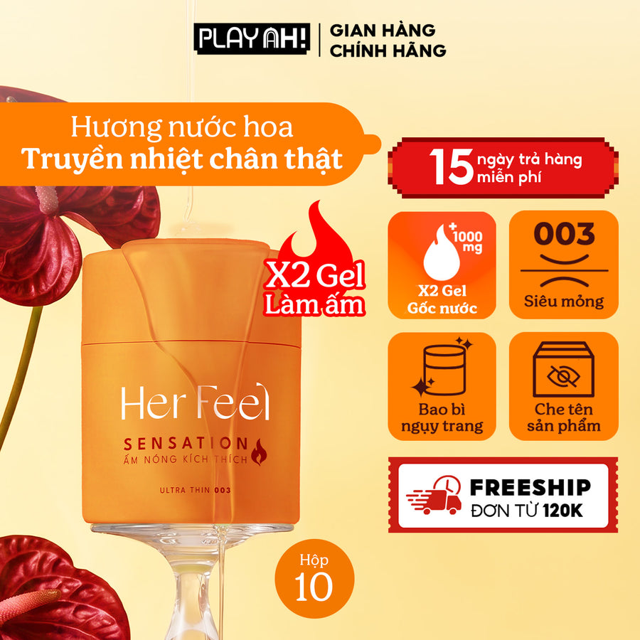 Áo Mưa Her Feel Warm Sensation Siêu Mỏng Cao Cấp
