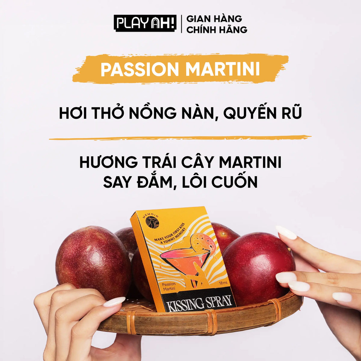 Xịt Thơm Miệng PlayAh! Kissing Spray 18ml