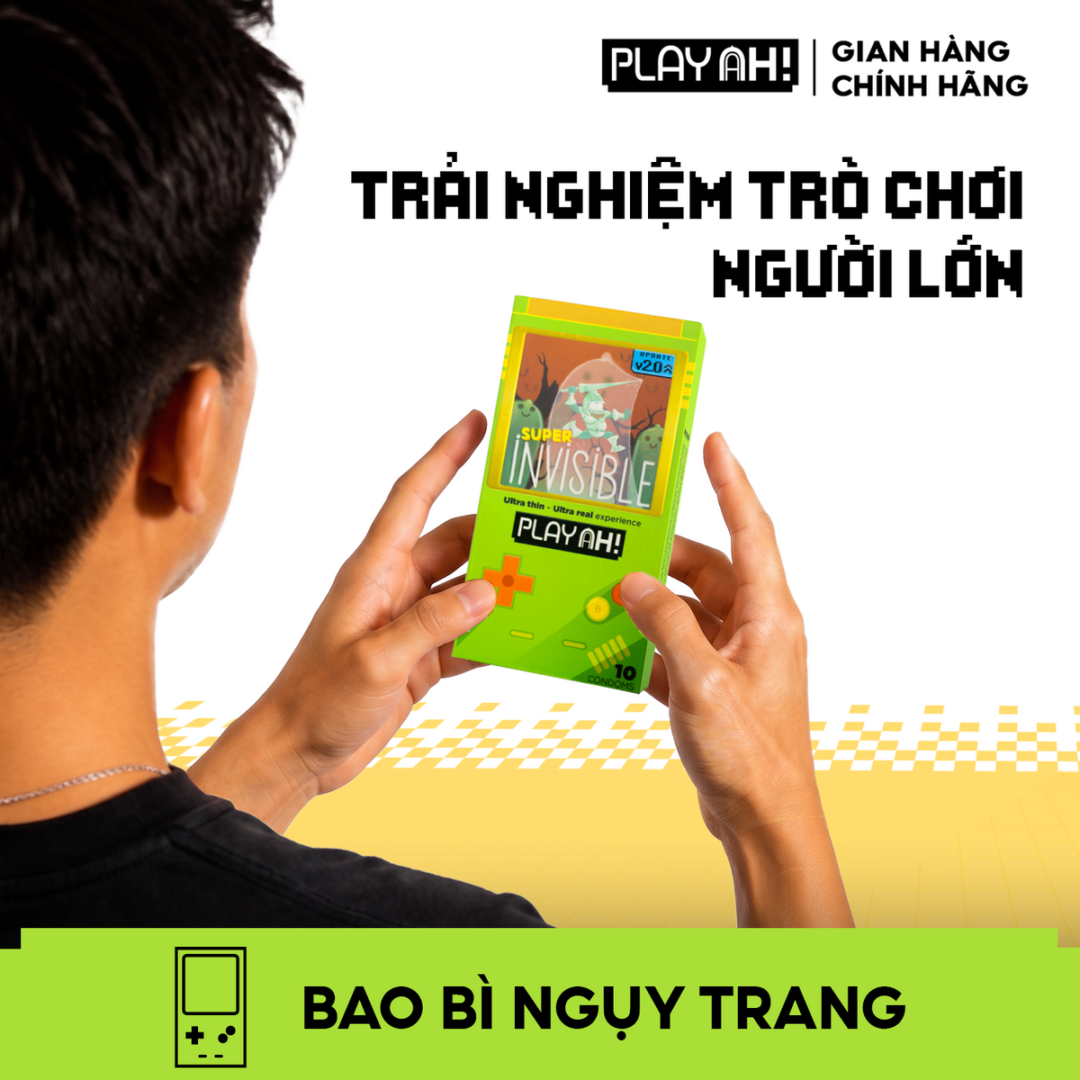 Áo Mưa PlayAh Siêu Mỏng Super Invisible