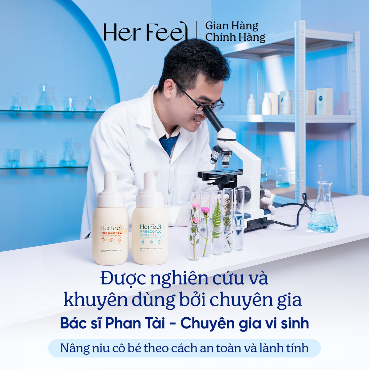 Bọt Vệ Sinh Phụ Nữ Her Feel Prebiotic