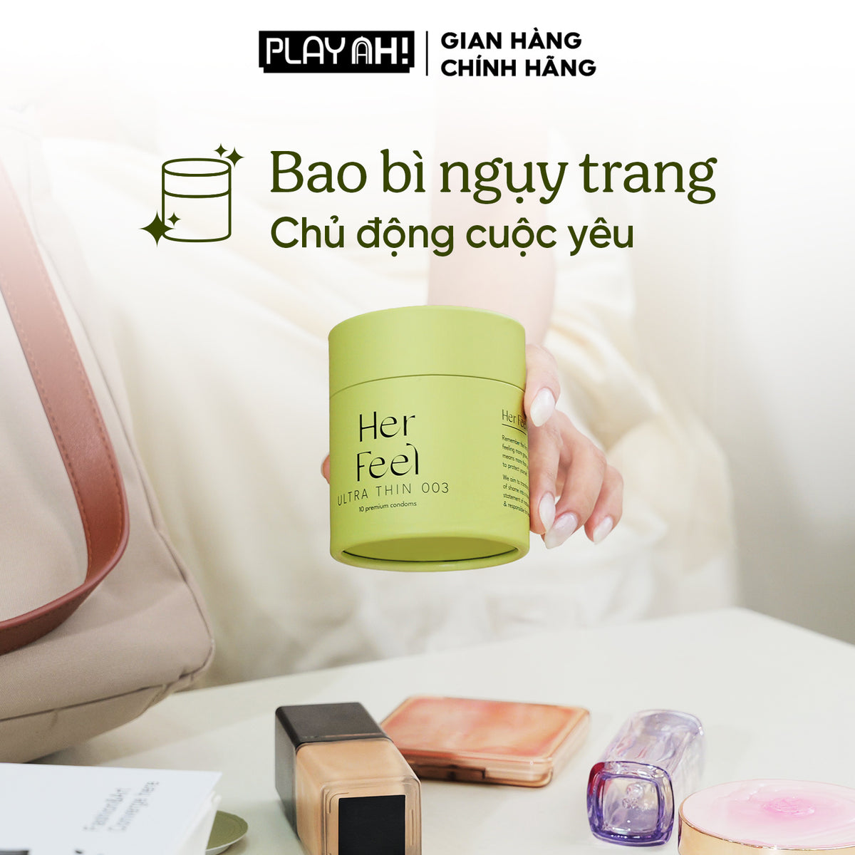 Áo Mưa PlayAh Her Feel Ultra Thin 0.03 (52mm)