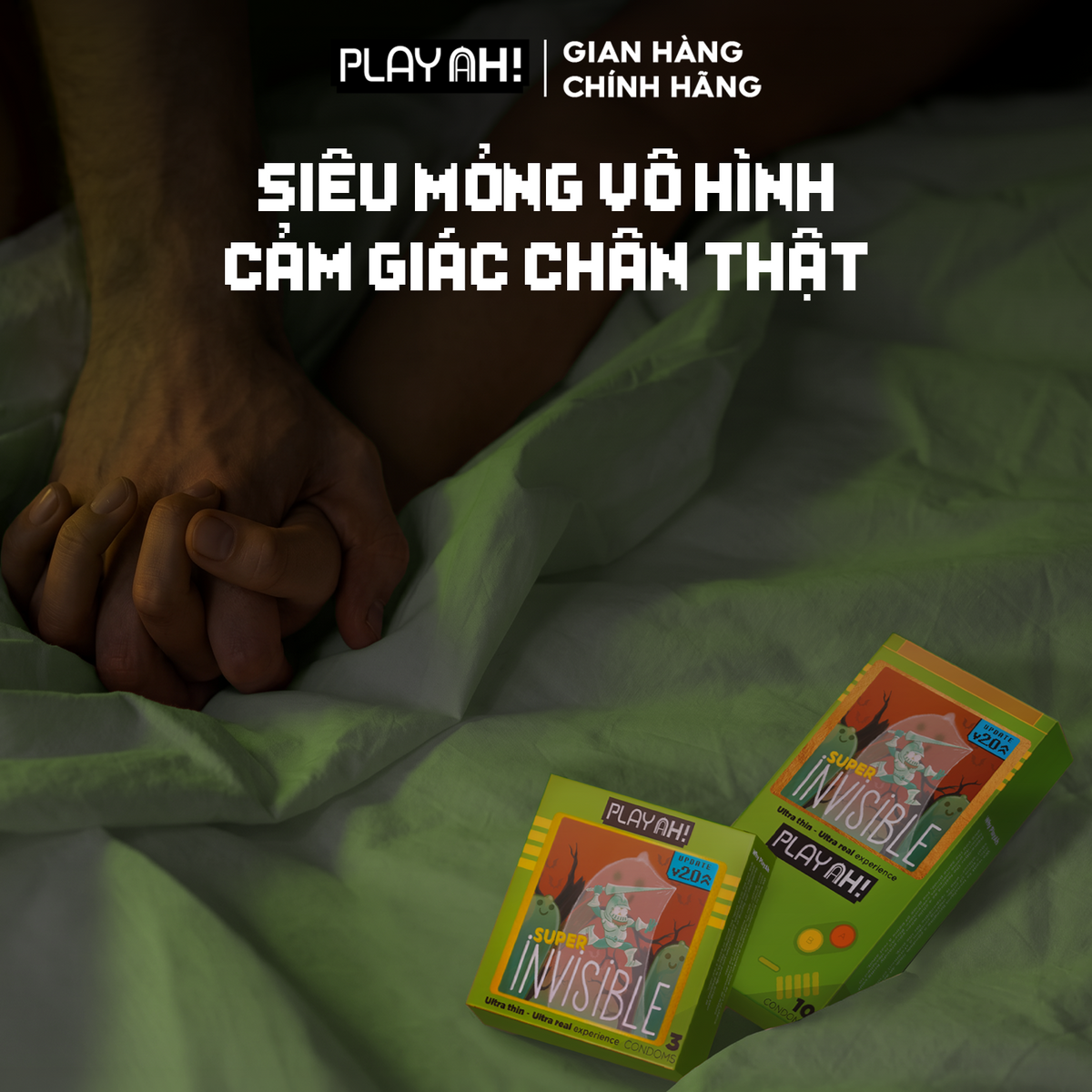 Áo Mưa PlayAh Siêu Mỏng Super Invisible