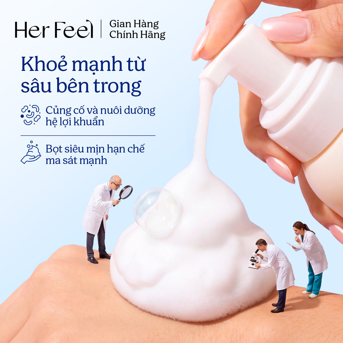 Bọt Vệ Sinh Phụ Nữ Her Feel Prebiotic