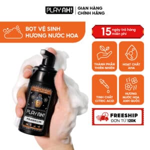 Dung Dịch Vệ Sinh Nam PlayAh hương nước hoa Franklin tạo bọt 100ml