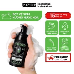 Dung Dịch Vệ Sinh Nam PlayAh hương nước hoa Mint Whisper tạo bọt 100ml