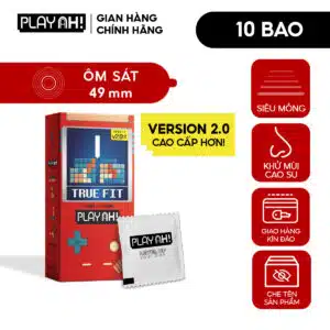 Bao Cao Su PlayAh True Fit Ôm Sát size nhỏ vừa vặn - Hộp 10 bao