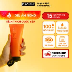 Gel Bôi Trơn Gốc Nước PlayAh! Her Feel Warm Lub Dạng Ấm Nóng 100ml
