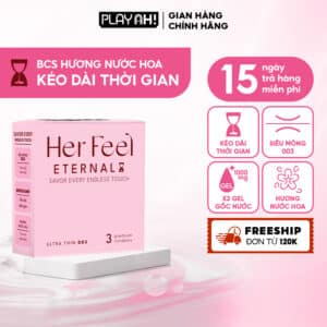 Bao Cao Su Her Feel Eternal Pleasure kéo dài thời gian - Hộp 3 bao