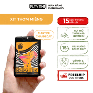 Xịt Thơm Miệng PlayAh! Kissing Spray – Hương Passion Martini Quyến Rủ 18ml