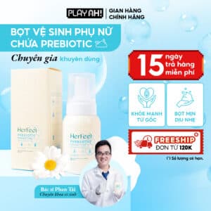 Bọt Vệ Sinh Phụ Nữ Her Feel Prebiotic Sensitive Hyaluronic Acid 150ml