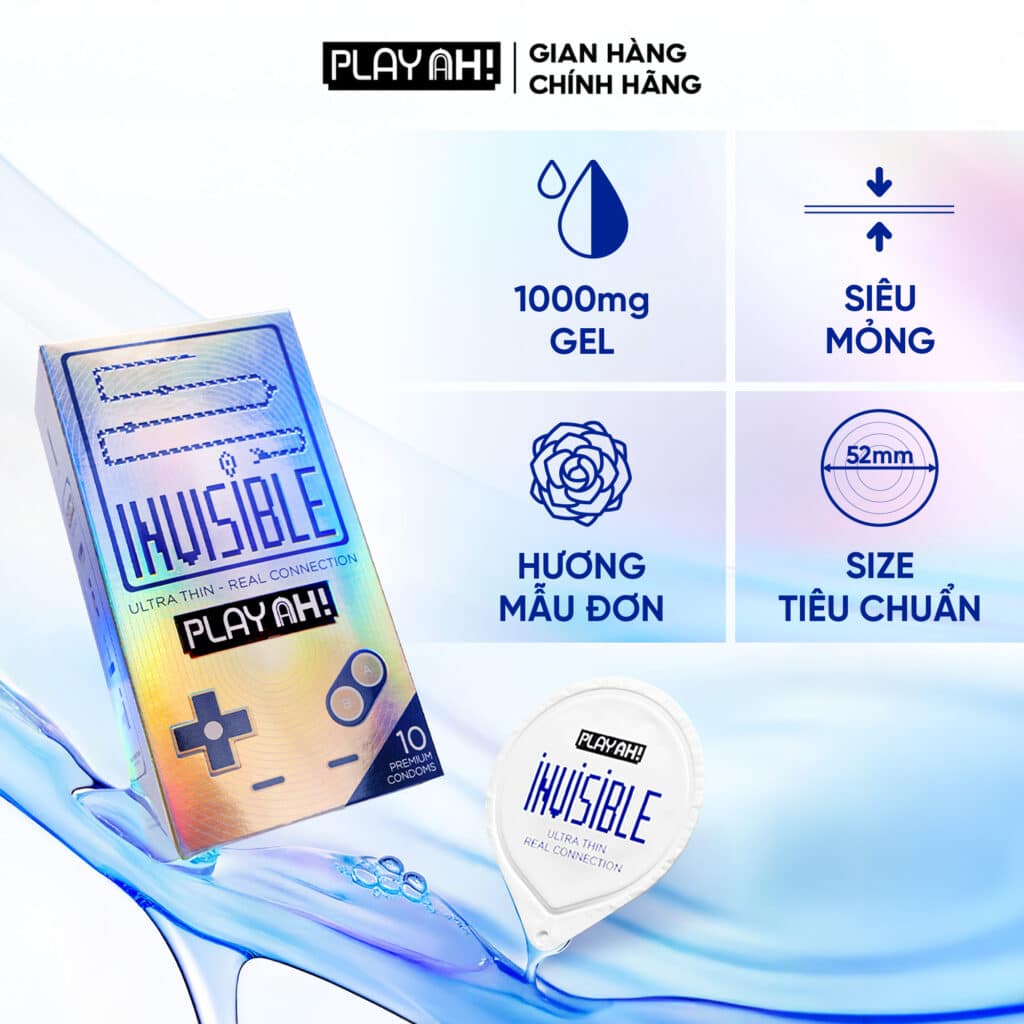 PlayAh Snake Invisible tổng hợp USP điểm nổi bật sản phẩm bao cao su siêu mỏng