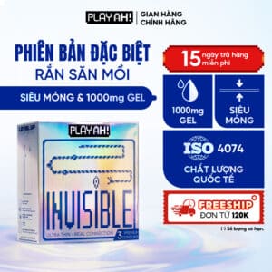 Bao Cao Su PLAYAH Rắn Siêu Mỏng Snake Invisible - Hộp 3 bao