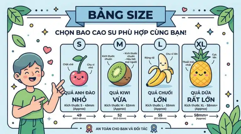 Hướng Dẫn Chọn Size Bao Cao Su Phù Hợp