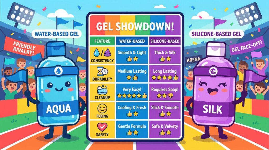 Gel Bôi Trơn Gốc Nước Vs Silicon – Đâu Là Lựa Chọn Tốt Hơn?