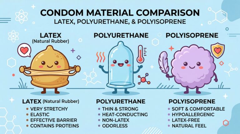 A-Z Về Chất Liệu Bao Cao Su – Latex, Polyurethane, Polyisoprene