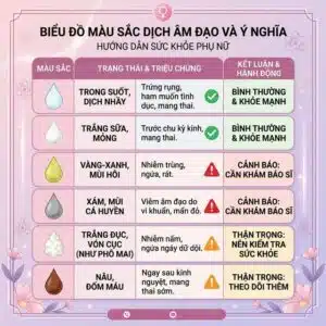 Khí hư màu gì là bình thường? Bảng phân biệt cho phụ nữ — Her Feel PlayAh intimate care